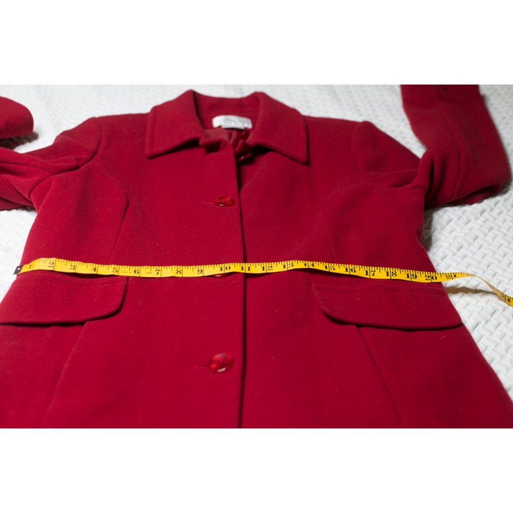 🌟$10🌟Worthington Red Wool Blend Pea Coat - Picture 6 of 6
